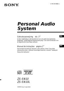 Manual Sony ZS-SN10 Aparelho de som