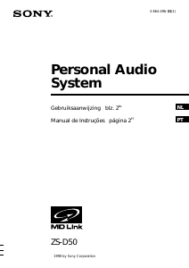 Handleiding Sony ZS-D50 Stereoset