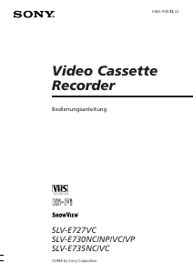 Bedienungsanleitung Sony SLV-E735VC Videorecorder