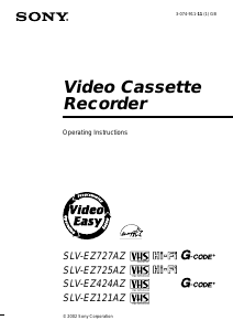 Handleiding Sony SLV-EZ424AZ Videorecorder