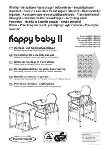 Rokasgrāmata Storchenmühle Happy Baby II Bērnu augstais krēsls