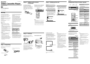 Manual Sony SLV-GA59SG Video recorder