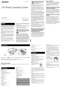 Handleiding Sony CFD-S05 Stereoset