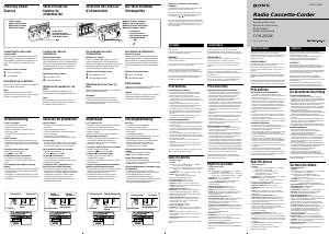 Manual de uso Sony CFM-20L Set de estéreo
