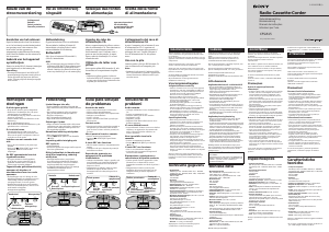 Manuale Sony CFS-B15 Stereo set