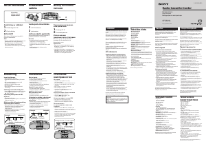 Bruksanvisning Sony CFS-B21L Stereoanläggning