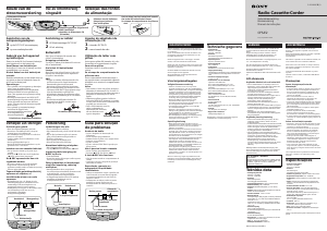 Manual Sony CFS-E2 Aparelho de som