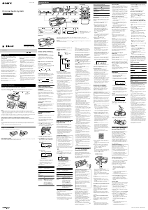 Manual Sony ZS-BTG905 Aparelho de som