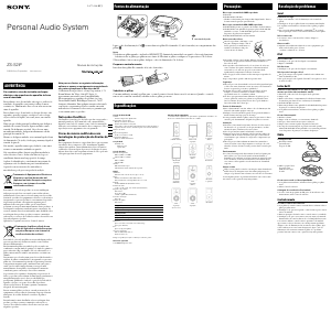 Manual Sony ZS-S2iP Aparelho de som