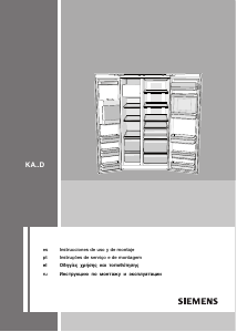 Manual de uso Siemens KA63DA71 Frigorífico combinado