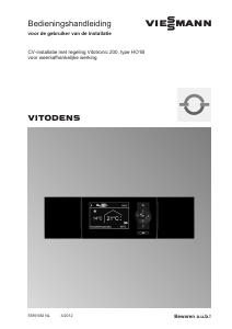 Handleiding Viessmann Vitodens 222-W CV-ketel