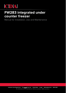 Manual CDA FW283 Freezer