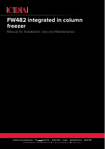 Manual CDA FW482 Freezer