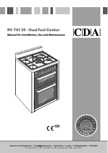 Handleiding CDA RV701 Fornuis