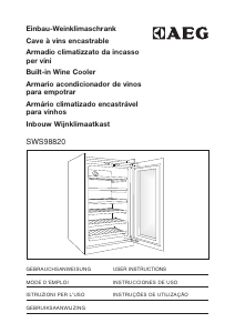 Mode d’emploi AEG SWS98820G0 Cave à vin