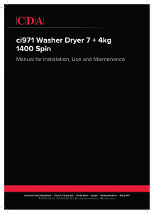 Manual CDA CI971 Washer-Dryer