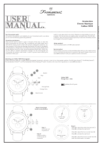 Manual Fromanteel Amsterdam Chrono Watch