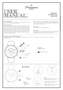 Handleiding Fromanteel Generations Chrono Horloge