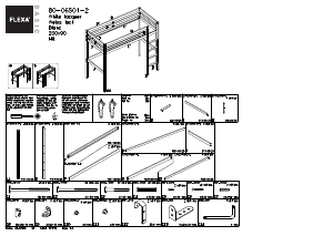 Használati útmutató Flexa 80-06501-2 Galériaágy