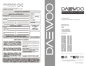Manual de uso Daewoo DFR-1130DBB Frigorífico combinado