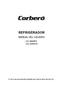 Manual de uso Corberó CCL1856NFW Refrigerador