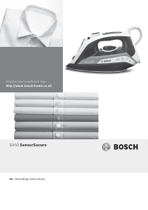 Manual Bosch TDA5080GB SencorSecure Iron