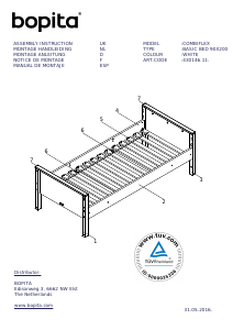 Hướng dẫn sử dụng Bopita Combiflex Giường áp mái