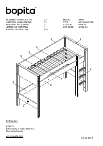 Hướng dẫn sử dụng Bopita Seppe Giường áp mái