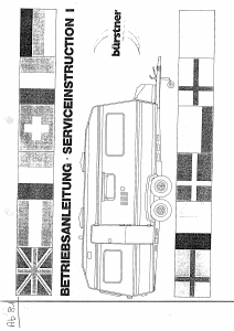 Bedienungsanleitung Bürstner Lux 1984 Caravan