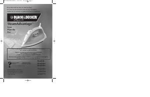 Manual de uso Black and Decker AS175 Plancha