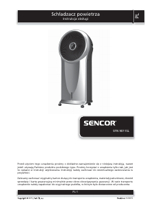 Instrukcja Sencor SFN 9011SL Wentylator