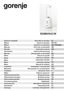 Manuál Gorenje BSM600GCW Mixér