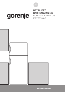 Bruksanvisning Gorenje RF4121ANW Kjøle-fryseskap