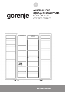 Bedienungsanleitung Gorenje NRS9182MB Kühl-gefrierkombination