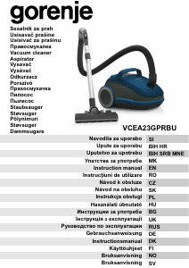 Bruksanvisning Gorenje VCEA23GPRBU Dammsugare