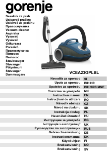 Priručnik Gorenje VCEA23GPLBL Usisavač