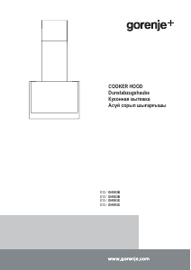 Manual de uso Gorenje GHV93B Campana extractora