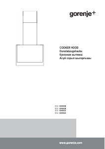 Käyttöohje Gorenje GHV63B Liesituuletin