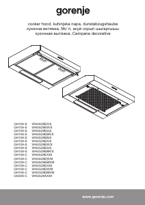 Manual de uso Gorenje WHU529EW/M Campana extractora