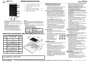 Bedienungsanleitung Whirlpool AKT 315 Kochfeld