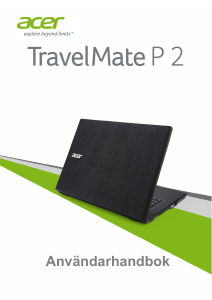 Bruksanvisning Acer TravelMate P277-MG Bärbar dator