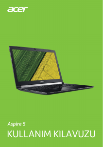 Kullanım kılavuzu Acer Aspire A517-51P Dizüstü bilgisayar