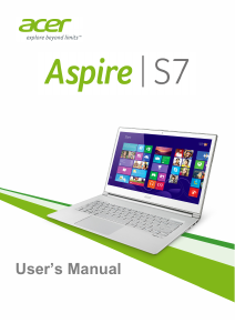Handleiding Acer Aspire S7-393 Laptop