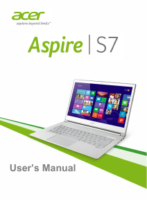 Bruksanvisning Acer Aspire S7-393 Bärbar dator