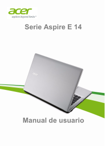 Manual de uso Acer Aspire E5-411 Portátil