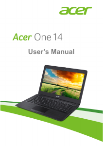 Manual Acer One Z1402 Laptop