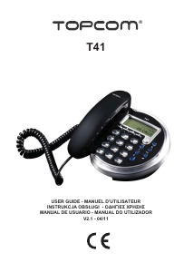 Manual Topcom TE-6602 Phone