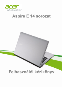 Használati útmutató Acer Aspire E5-411G Laptop