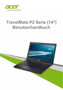 Bedienungsanleitung Acer TravelMate P246-MG Notebook