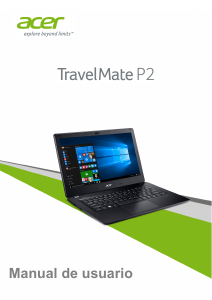 Manual de uso Acer TravelMate P238-M Portátil